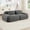 Gray, variant on 80" Corduroy Loveseat Sofa, Free Combination Sectional Couch with Curved Armrests, High Resilience Sponge, Non-Slip Base for Living Room Bedroom