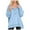 Sky Blue, variant on Towmus Women's Oversized Sweatshirt Casual Long Sleeve Button Henley Neck Pullover Sweatshirts for Women Light Patchwork Shirts