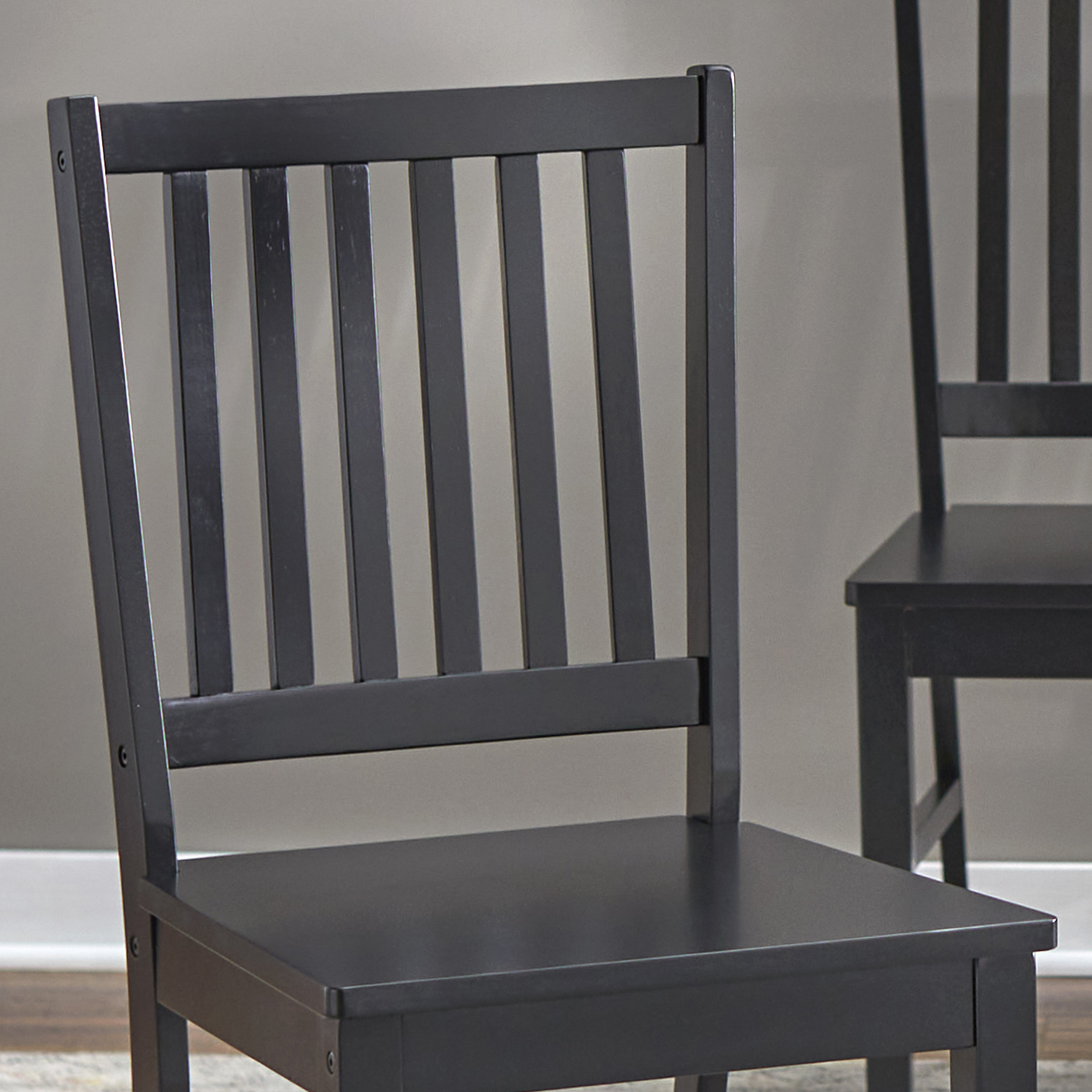 TMS Shaker Dining Indoor Wood Chair, Set of 4, Black - image 3 of 7