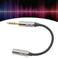 thumbnail image 1 of Cable de 4.4 mm A 3.5 mm, Adaptador de Auriculares Negros Estéreo Cable de Desgaste Chapado en Oro Para Entusiastas de la Música para DAP, 1 of 7