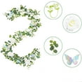 thumbnail image 4 of Yhmxh Spring 6ft Artificial Vines, Hanging Faux Leaves Garland Plants with Colorful Butterflies and Artificial Flowers for Outdoor Indoor Home Wall Decor, Birthday Party Arch Table Spring Decor, 4 of 6