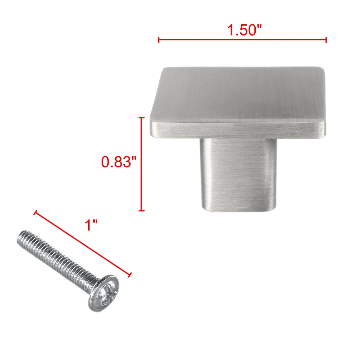 Unique Bargains Door Cabinet Pull Handle Knobs Nickel Finish
