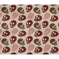 thumbnail image 4 of oneOone Velvet White Fabric Skull Sewing Craft Projects Fabric Prints By Yard 58 Inch Wide-aB, 4 of 4