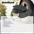 thumbnail image 3 of AutoShack Front Ceramic Brake Pad Set for Jeep, Wrangler 1990-1995, 1997-2006 Cherokee 1990-2001 Grand Cherokee 1993-1998 Comanche 1990-1992, 4WD RWD AWD L4 2.4L 2.5L L6 4.0L 4.2L V8 5.2L 5.9L, 3 of 5