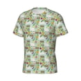 thumbnail image 5 of Vsdgher Rabbit And Carrot Print Men's Dry Fit Mesh Athletic Shirts Moisture Wicking Tennis T-Shirt Tops, 5 of 9