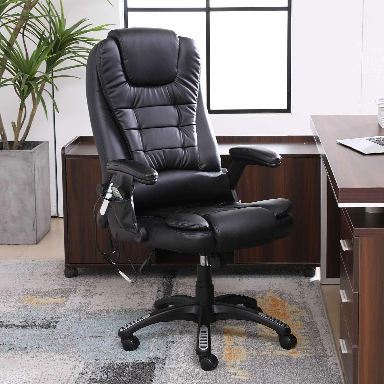Vinsetto High Back Executive Office Chair 6 Point Vibration Massage