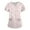 A011_Light pink, variant on LHVUOA Scrub Tops Women Floral Print Scrub Tops Plus Size Stretch Nursing Tops Soft Nurse Uniform Overalls with Pockets