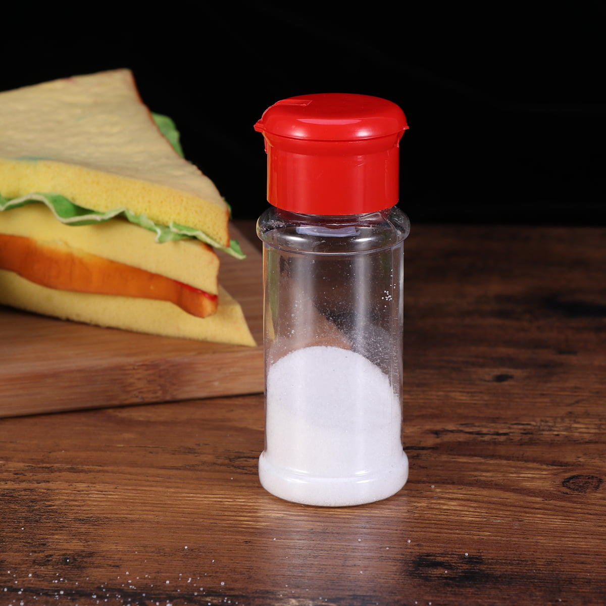 9oz Pet Empty Plastic Seasoning Bottles Spice Shaker Salt Powder