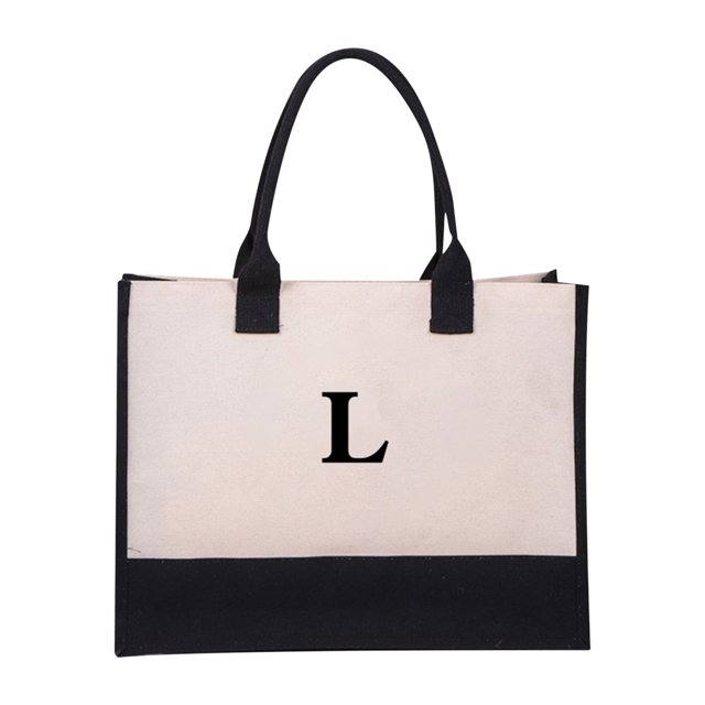 POINTERTECK SPORRYOO Canvas Bag with Adjustable Strap for Personalization Perfect as a Women‘s Birthday Gift or Makeup Bag