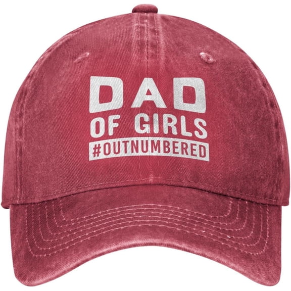 Cap Girl Dad Outnumbered Hats Men Graphic Womens Hats