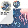 thumbnail image 2 of Yayeee Dish Drying Mat for Kitchen Counter 16"x18" Microfiber Absorbent Pad, Pink Jellyfish, 2 of 7