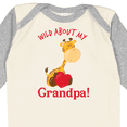 thumbnail image 4 of Inktastic Wild About My Grandpa Boys or Girls Long Sleeve Baby Bodysuit, 4 of 5