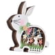 thumbnail image 3 of Conejo de Pascua de madera, boj Natural, conejo de madera de Pascua con luces LED, decoración de conejo de Pascua, luz cálida, conejito de Pascua, 3 of 14