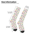 thumbnail image 5 of Balery Cute Flower Printed Novelty Socks Men's Women's Crew Socks Sports Socks Knee High Socks Cotton Socks Quirky and Cool Socks, 5 of 9