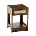 thumbnail image 5 of 15.75" Rattan Nightstand for Bedroom | Multi - purpose Functionality | Rattan Woven Surface | Smooth and Safe Texture, 5 of 6