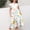 Green-7, variant on Odeerbi 6-15 Years Child Teen Girls Easter A-Line Dress Ruffle Sleeve Bunny Floral Print Tiered Dress Summer Holiday Party Dress