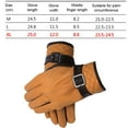 thumbnail image 2 of Guantes de piel de oveja para invierno, cálidos, con forro de cachemira, para conducir y enviar mensajes de texto con pantalla táctil, 2 of 5