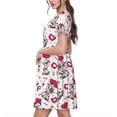 thumbnail image 2 of Balery Caring Cow Vestidos sueltos de manga corta para mujer, vestidos de verano 2025, vestidos casuales de corte A con vuelo., 2 of 6