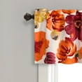 thumbnail image 5 of Lush Decor Leah 18" x 52" + 2" Header Floral Blue 100% Polyester 3" Rod Pocket Single Valance, 5 of 5