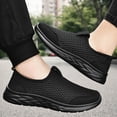 thumbnail image 6 of CAICJ98 Mens Shoes Slip On Casual Shoes Lightweight Walking Shoes Breathable Mesh Anti-Slip Running Shoes Men Dark Green,9.5, 6 of 6