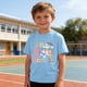 thumbnail image 5 of Camiseta Gráfica de Manga Corta Linda para Niños Niños Niñas, Temporada Escolar Impresión Tee Vestir de Verano Casual, 5 of 9