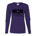 thumbnail image 2 of Wild Bobby, Mom Mode All Day Everyday Mother's Day Womens Graphic Long Sleeve Tee, Purple, XX-Large, 2 of 6