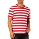 thumbnail image 4 of Camiseta de rayas INSPIRE CHIC para el Día del Padre para hombres, camiseta de manga corta, cuello redondo, casual, talla 2XL, roja y blanca, 4 of 6