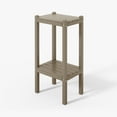 thumbnail image 6 of WestinTrends 36" Outdoor Adirondack HDPE 2-Tier Patio Side Table, Weathered Wood, 6 of 14