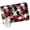 Red, variant on Blue Grey Abstract Area Rugs 6'x9', Washable Small Throw Rugs for Kitchen Dining room, Modern Geometric Ombre Artwork Indoor Outdoor Rug Non-Slip Low Pile Carpet Runner Reversible Floor Mats