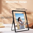 thumbnail image 4 of Gold Floating Frame ;x; Vertical Set For Picture x x x Tabletop Shelf Photo Frame Classy For Wedding Birthday Anniversary Home or Office Decor, 4 of 9