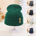 thumbnail image 5 of vnanda Thick Soft Winter Hat Unisex Winter Hat Thick Knitted Elastic Warm Solid Color No Brim Anti-slip Soft Windproof Women Men Outdoor Beanie Thermal Hats, 5 of 8