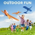 thumbnail image 4 of Allaugh 2 Pack 17.5" Airplane Launcher Toys, 2 Flight Modes LED Foam Glider Catapult Plane, Outdoor Sport Flying Toy for Kids Boys Girls 4-12 Y, 4 of 8