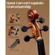 thumbnail image 3 of Violín Ktaxon 4/4 Tamaño Completo de Madera Maciza Set para Principiantes, 3 of 7