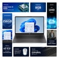 thumbnail image 2 of Laptop HP 250 G10 Intel Core i3 N305 8GB DDR4 256GB SSD Pantalla 15.6" TN Windows 11 Teclado Español + Mouse DXT Reacondicionado, 2 of 5