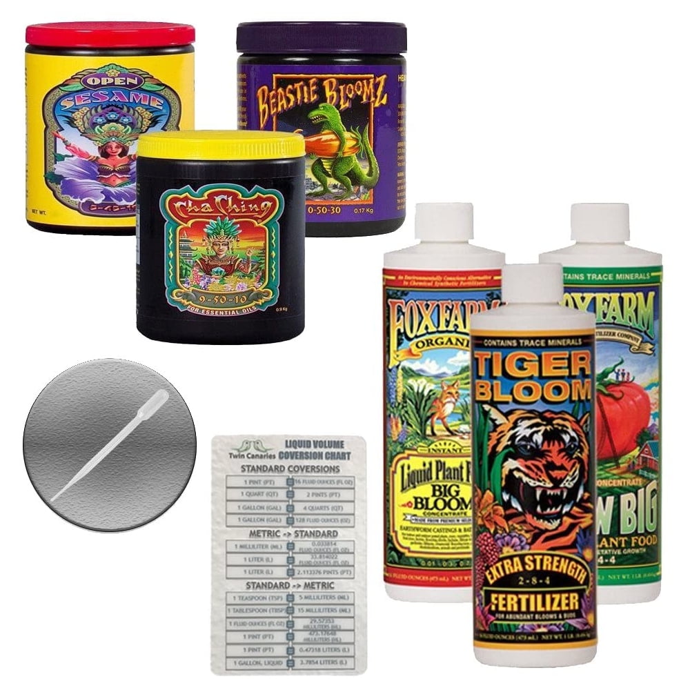 Fox Farm Nutrient Bundle Big Bloom, Tiger Bloom, Grow Big, Cha Ching