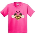 thumbnail image 3 of Inktastic Valentine's Day Bumble Bees Youth T-Shirt, 3 of 5