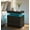 Black, variant on Howcool LED Nightstand, 2 Drawer Bedside Side Table with LED Lights for Bedroom Living Room