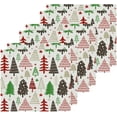 thumbnail image 3 of SKYSONIC Christmas Tree Cotton Washcloths Set of 6, Highly Absorbent Soft Fingertip Towel for Bathroom, Gym, Hotel and Spa, 12 x 12 Inch, 3 of 7