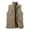 Khaki, variant on AOOCHASLIY Fall Clothes Men's Outdoor Vest Leisure Jacket Lightweight Vest with Zip Many Pockets Vest