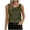 Army Green-01, variant on Perfectbot Women's Satin V Neck Tank Top Elegant Low Back Camisole Blouse Dressy Casual Work Shirt