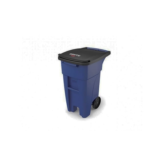 Contenedor Brute Rollout Rubbermaid Azul 120 lt