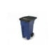 thumbnail image 1 of Contenedor Brute Rollout Rubbermaid Azul 120 lt, 1 of 2