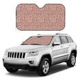 thumbnail image 2 of DouZhe Car Sunshades for Windshield, Fashion Leopard Print Pastels Pattern Car Sun Shade Block Heat and UV Rays, 55" x 30", 2 of 8