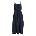 thumbnail image 3 of Time and Tru Women's Tie Shoulder Midi Dress, Sizes XS-XXXL, 3 of 4