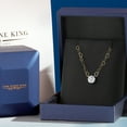 thumbnail image 5 of Gem Stone King 1.00 Ct IGI Certified White Lab Grown Diamond Pendant Necklace for Women in 14K Yellow Gold | D-E Color | VS1-VS2 Clarity | Round Cut | With 18 inch Heart Gold Chain, 5 of 6