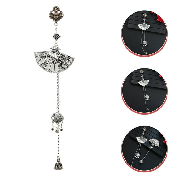 LEORX Brooch Clip Fan Shape Brooch Pin Alloy 1Pack Vintage Accessory for Women