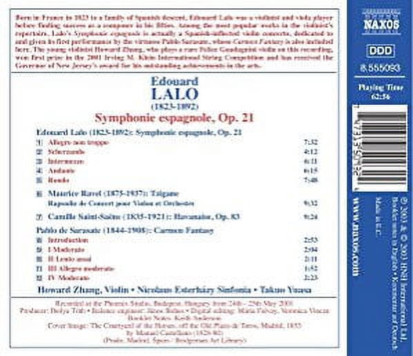 Howard Zhang - Symphonie Espagnole / Tzigane / Havanaise / Carmen - Music & Performance - CD