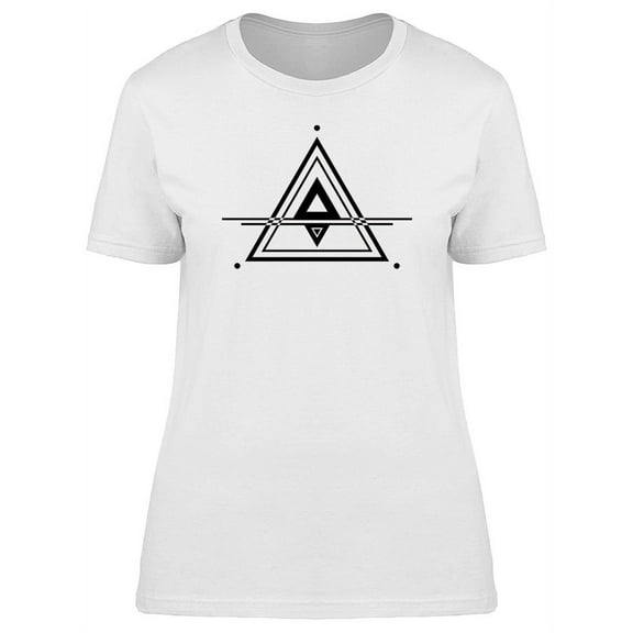 Triangles And Lines Sacred Art T-Shirt Women -Image by Shutterstock, Female Small