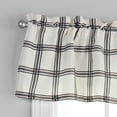thumbnail image 2 of Mainstays Printed Tiers and Valance Set, 3-Piece, Black, 56" W x 36" L, Indoor Curtain, Adult, 2 of 5
