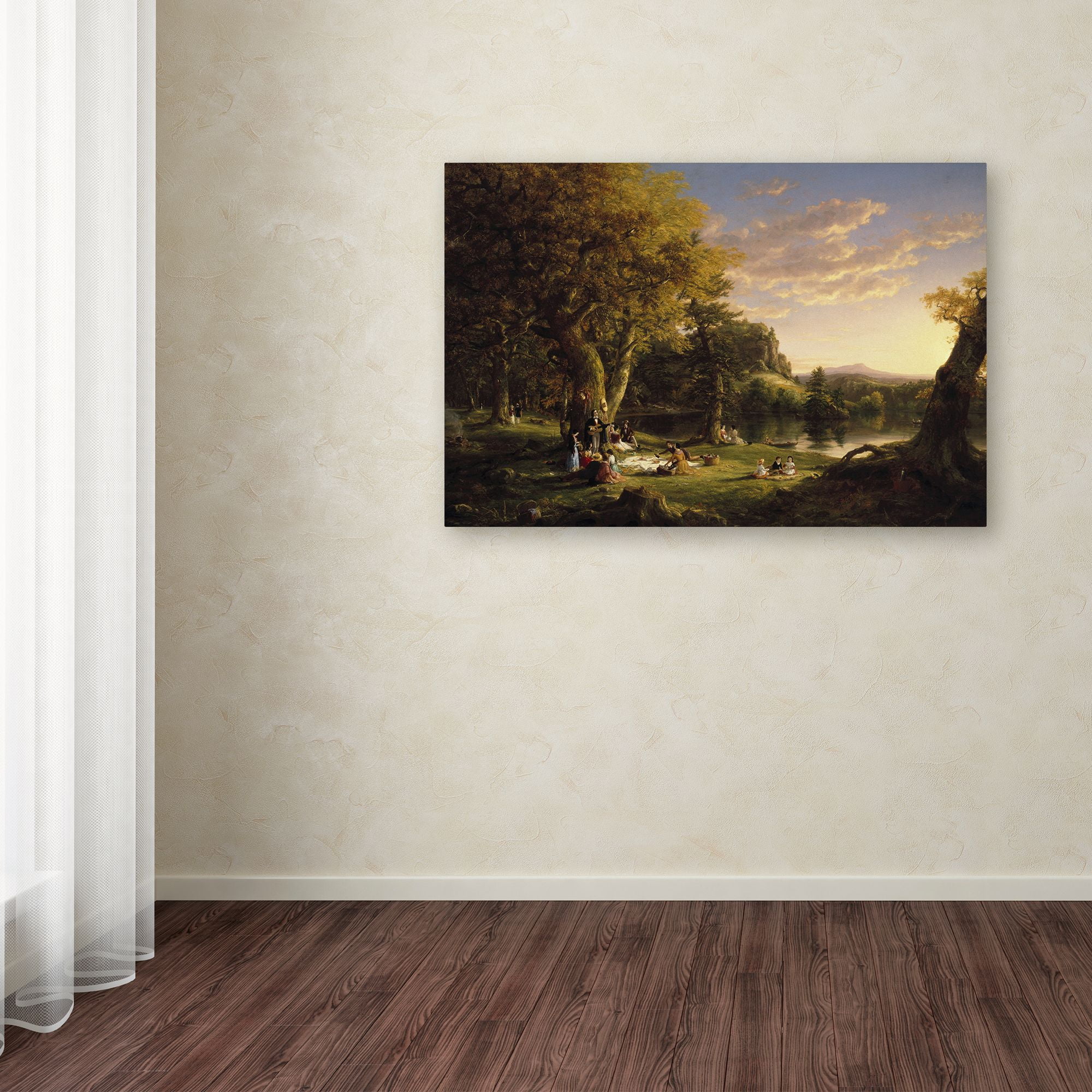 Thomas Cole 'The Picnic' Canvas Art